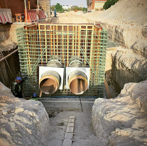 KADConstruction's tweet photo. Our Abu Dhabi Project at a Glance!
Work in progress for chilled waterline network, the valve chamber steel-work in its details and progress - Abu Dhabi KAD Construction L.L.C #uaejobs #abudhabijobs #abudhabilife #abudhabicity #roadsafety #infrastructure #chillers #constrcution https://t.co/Mv18HCVUcd