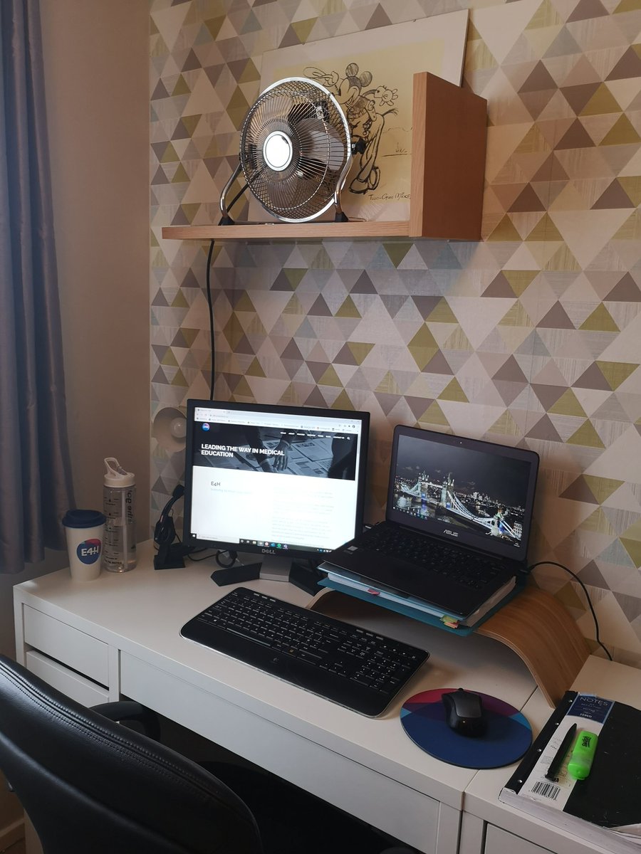UnipharFrankie's tweet photo. So we meet again home office... This time a little brighter, reinvigorated, not just a dining room table.  Let's continue with business. Covid19 will not stop us. #WeareE4H #medievents #Lockdown2 #pharma #Stronger https://t.co/U53bFdCuUV