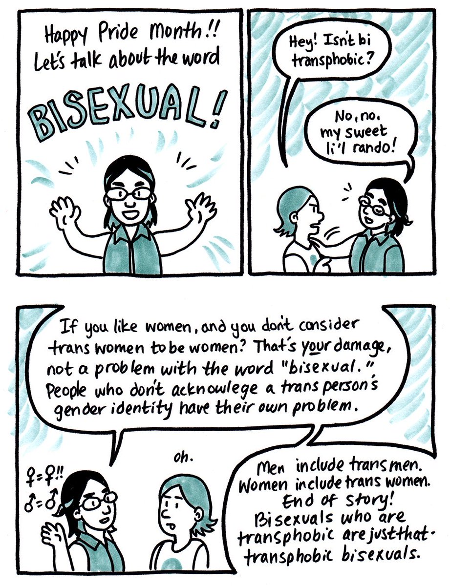 ExeterPride's tweet photo. 1. First off in our #BiVisibilityDay #TopTips for being a good #BiAlly - understand what #bisexuality is...
Bisexual
/bʌɪˈsɛkʃʊəl/
- Sexually attracted not exclusively to people of one particular gender
(There's more than two genders!) https://t.co/byk4HUyYtE