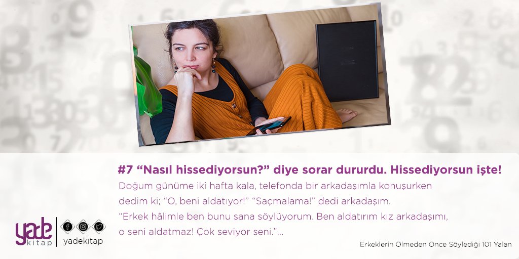 yadekitap's tweet photo. Erkeklerin Ölmeden Önce Söylediği 101 Yalan”da, farklı hayatlar yaşayan 101 kadınla yapılmış röportajlar yer alıyor.
#erkeklerinölmedenöncesöylediği101yalan #kitapokuru #okurmusun #okuryorum #neslihangürsoy #yadekitap https://t.co/Fu1PAFZVTe