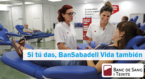 .@BancSabadell col·labora amb @donarsang per aconseguir les 1.000 donacions al dia que calen a #Catalunya. Tots els nostres clients que tinguin una assegurança de vida #LifeCare rebran una millora a la seva prima per ser donants de sang: https://t.co/1UjHxo0wbY
#SabadellSeguros https://t.co/s4XmawPfD6
