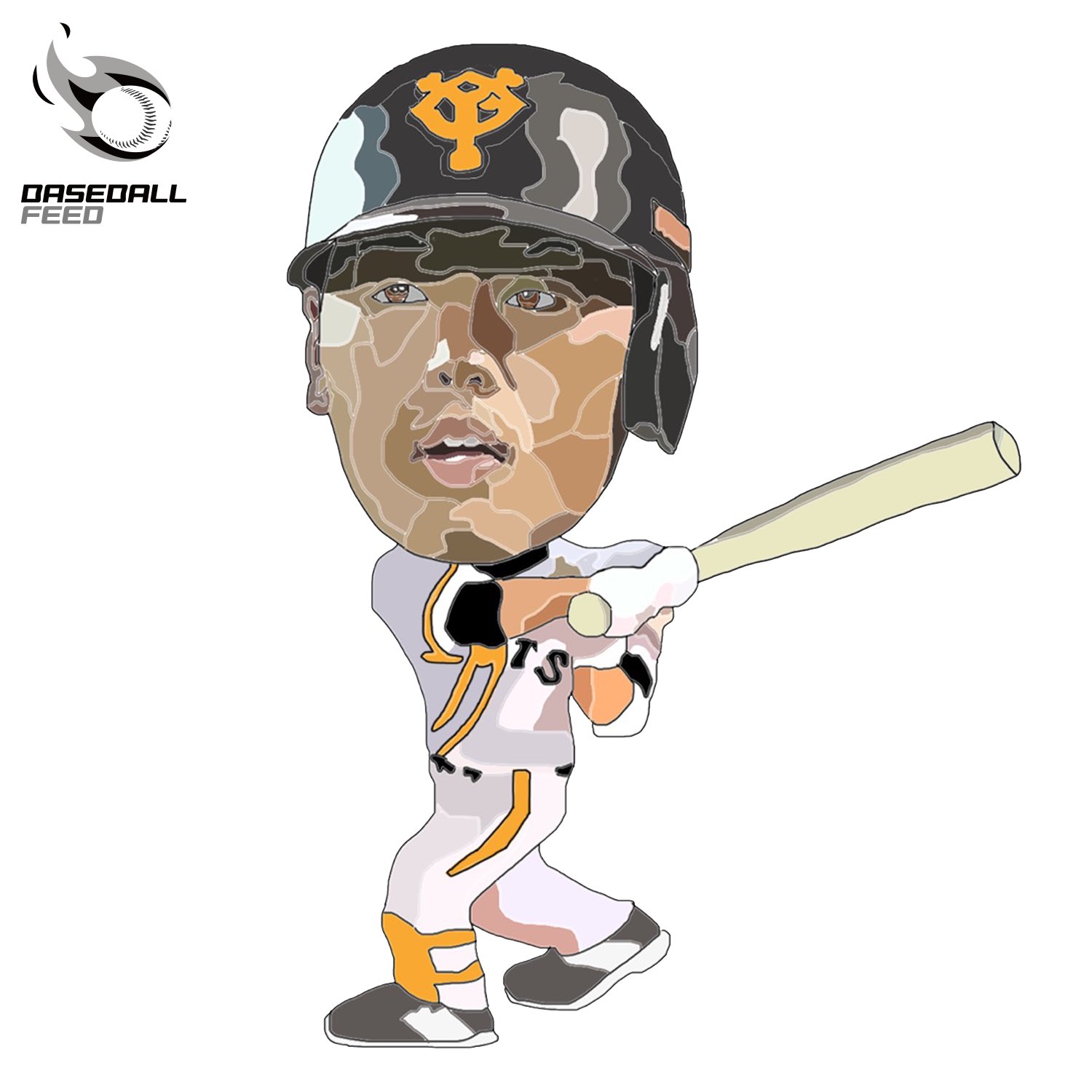 Baseball Feed Ar Twitter Baseballfeed では 選手のイラスト作成 も行なっています 現在 本塁打 打点の二冠若大将岡本和真選手 岡本和真 岡本和真ファン 若大将 プロ野球 プロ野球選手 野球イラスト 野球イラストレーター 巨人 イラスト