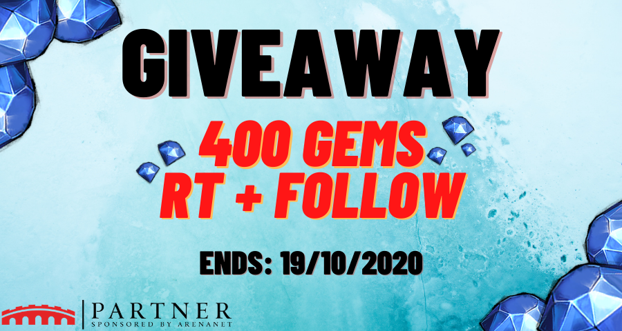 Shayrianna_'s tweet photo. 💎🎊 400 GEMS GIVEAWAY 🎊💎

It is yet again that time of the month where me and @GuildWars2  wants to spoil you guys! 

➡️ RT + Follow to enter!
➡️ Leave a comment down below on what you want to spend them on!
➡️ Ends: 19/10/2020
➡️ #GW2 #GuildWars2 https://t.co/z5PaObWkFG