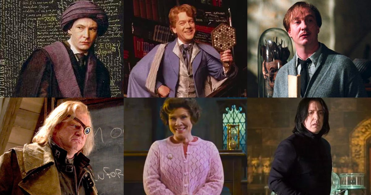 Rank the defence against the dark arts teachers from best (1) to worse (6)