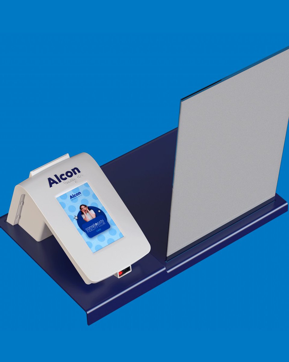 21am_tweet's tweet photo. Alcon Fidelity POS è un dispositivo connesso per la gestione delle campagne fedeltà; un prodotto che da forma e sostanza per un’idea dirompente #industrialdesign #smartretail https://t.co/LxOkFCuR7G https://t.co/SNAUsCw9yl