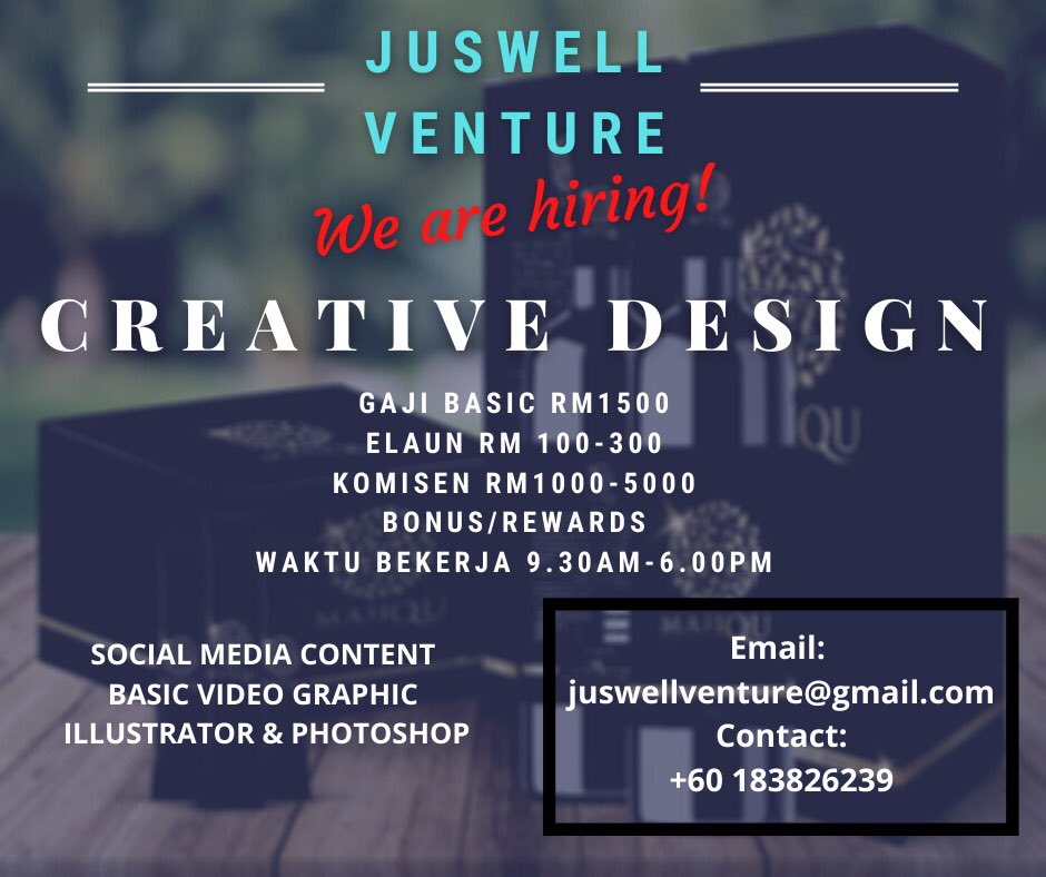 rejectedfool's tweet photo. #JobVacancy #JobSearch #Jobs #SpreadTheWord #graphicdesign  #graphicdesigner #shahalam #klang #Selangor https://t.co/2T67Ib4H6x