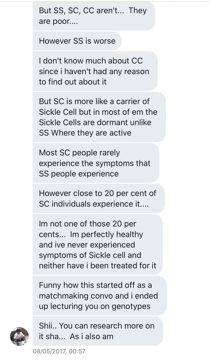 Laycon told me about the Sickle Cell stuff way back in 2017 and well now that he has mentioned it himself, here is what he said about the condition