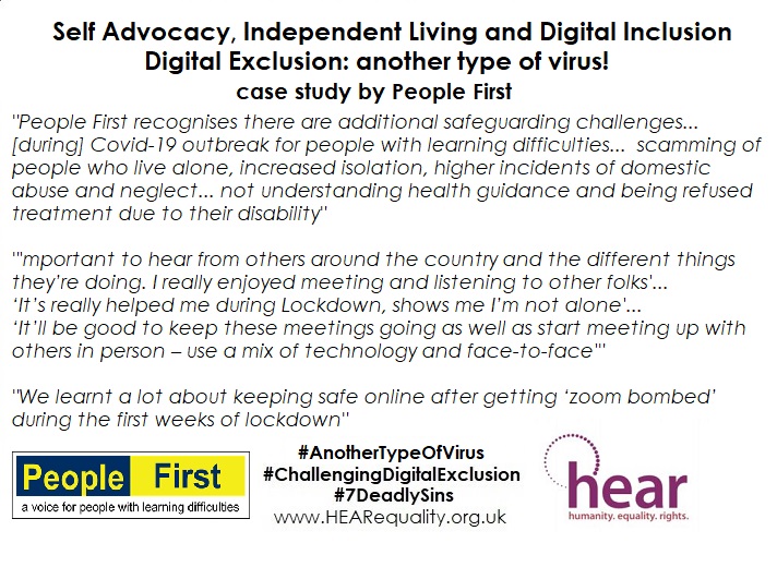 HEAR_Network's tweet photo. Challenging #DigitalExclusion case study
#AnotherTypeOfVirus by @PFselfadvocacy
#GoodPractice #Recommendations #PeerLed online creators on #Right 2accessible #PublicHealth information
https://t.co/Lpj4kviz9e
#7DeadlySins #NotExpendable
https://t.co/x86DLUp3EW
@SuperhighwaysUK https://t.co/gRxBRk928m