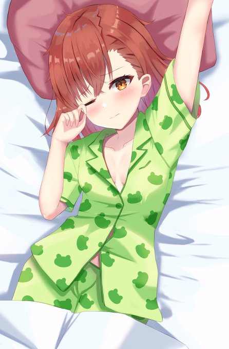 寝起きの美琴ちゃん✨
#とある科学の超電磁砲T #御坂美琴 #イラスト 