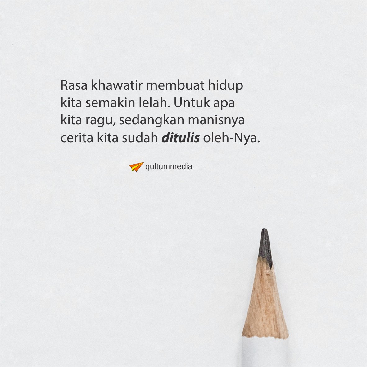qultummedia's tweet photo. Yang sudah digariskan, tak mungkin mengecewakan. 😊 https://t.co/R0Oj2abmYl
