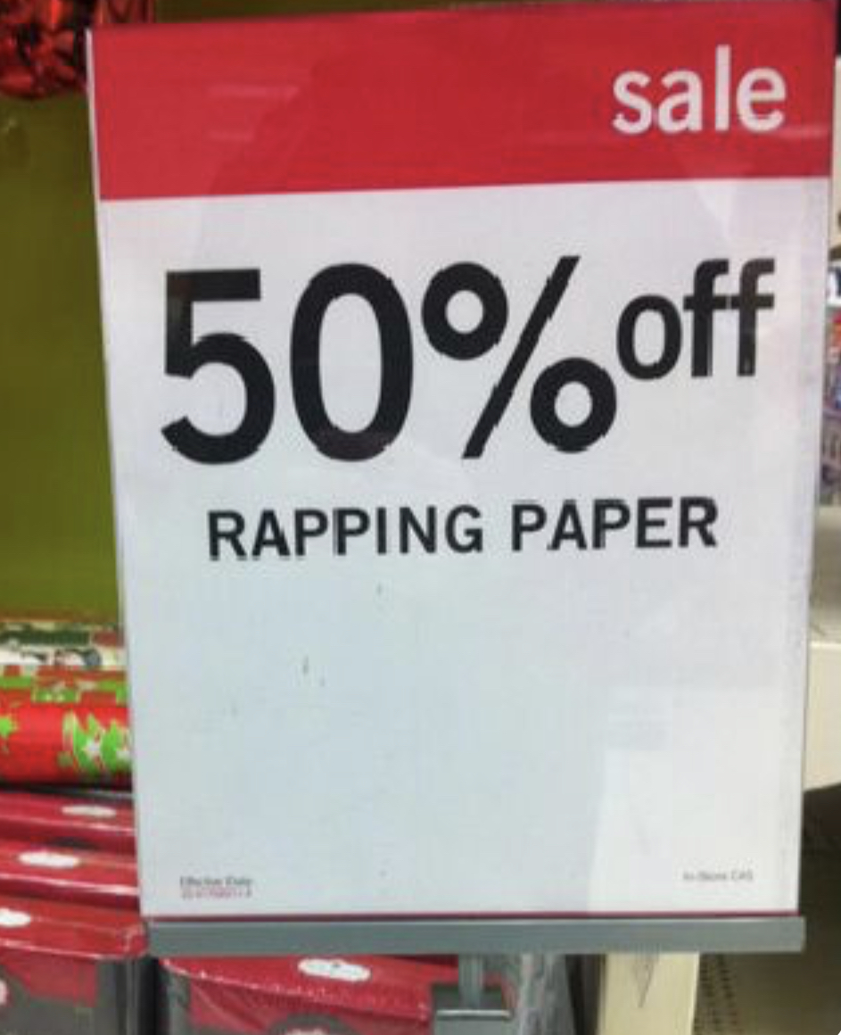 revisenglish's tweet image. We’re a bit confused. What is a "rapping paper"? What a massive accomplishment of having a paper that raps. 😅 Make sure you #reviseyourenglish 🧑‍💻Contact us for support.
#english #EnglishFail #BadTranslation #TranslationFail revisenglish.com