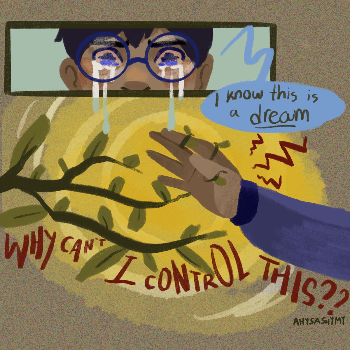 kithoune's tweet photo. last night, i had a dream where I was aware this was all a dream and claimed to have the power to bend reality, but when some hostile plants attacked me, i can’t control them and ended up crying, powerless

#ArtistsofSEA
#artistsontwitter https://t.co/k9pF4PJjuN