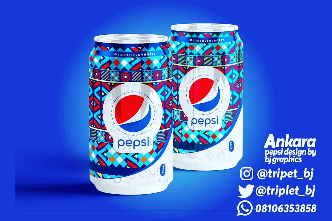 Please support me with a retweet. I designed this Ankara Pepsi  can for endorsement &amp; only ur 20k retweet can make it happen. Tag <a href="/Pepsi_Naija/">Pepsi Nigeria</a> 
Matinelli greenwood #Lockdown2 #HumanTrafficking