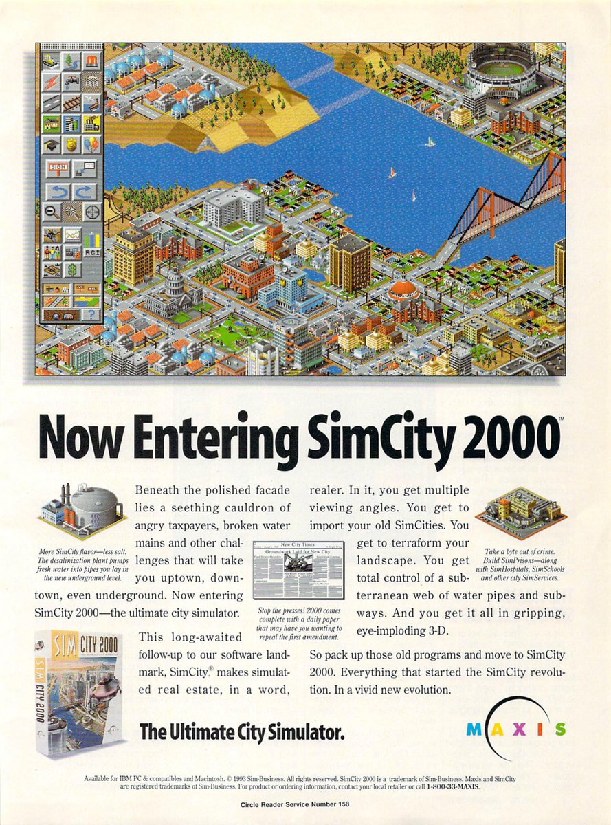AWW YEAH, SimCity 2000! The best, most SimCity game.