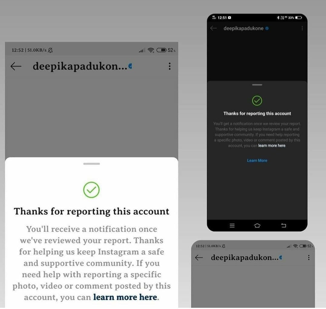 Guys we have planned to madd report Deepika Padukone's account on insta in drug angle you can do this follow these steps: 👇
Mass reporting, everyone report deepika's account... soon and share it as much as possible !!👇#BollyDawoodKilledSSR #चरसी_दीपिका_पादुकोण