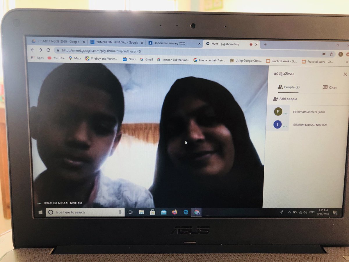 SharafuddinSchl's tweet photo. It's been an exciting day for our students, parents and teachers. We had a very engaging PTS online conference with our key stage 1 &amp; 2 students and parents via Google Meet @MoEdumv @aisthly https://t.co/HIMHWI7r60