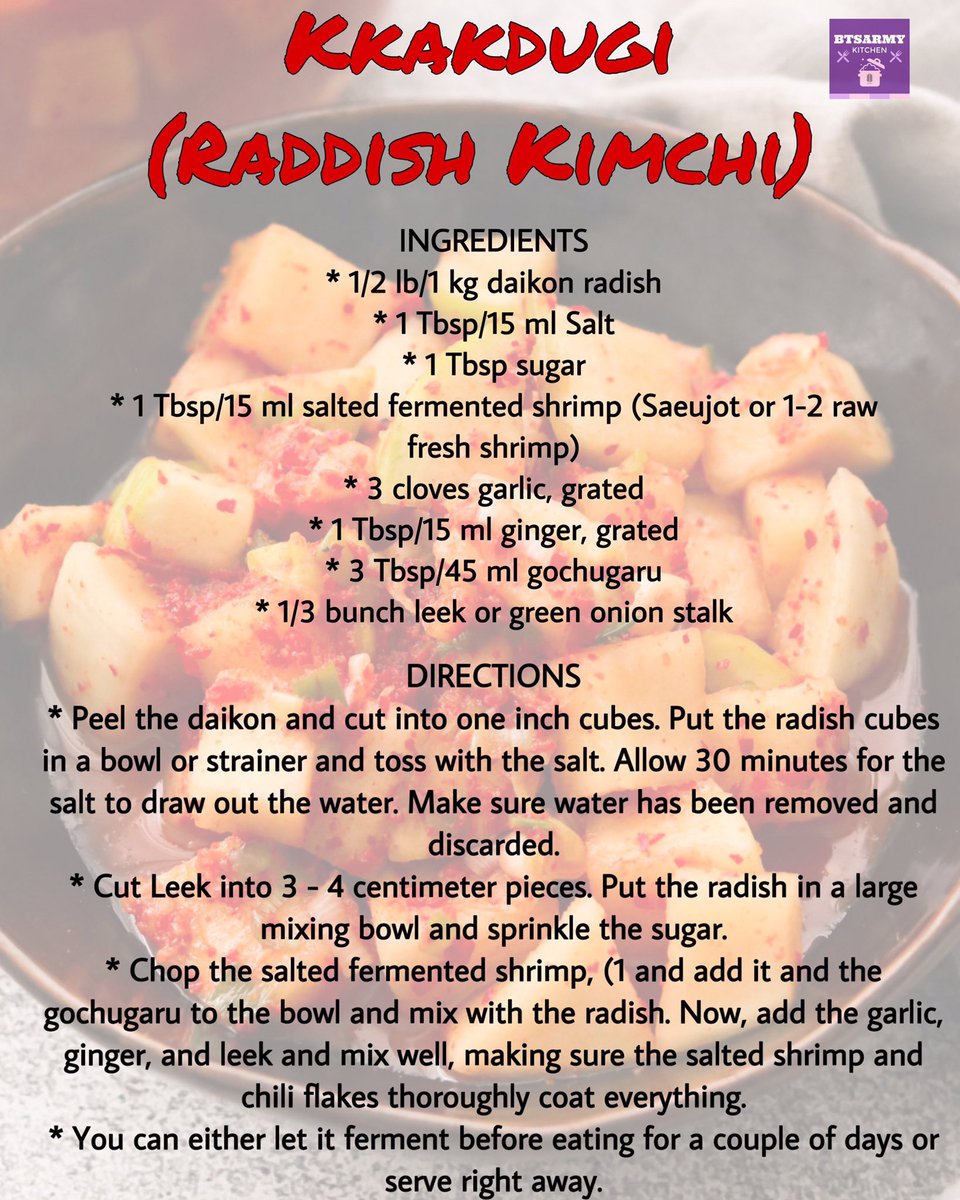 Here are two more types of kimchiWhite kimchi or Baek kimchi is best for anyone who doesn’t like spice. #FromBTSARMYKitchen  @BTS_twt  #BTSFavoriteFoods