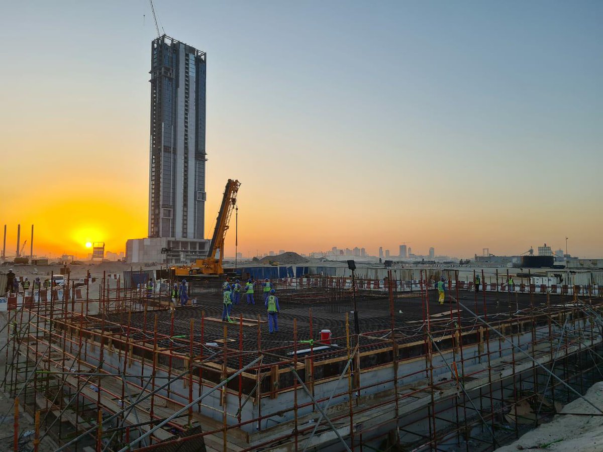 KADConstruction's tweet photo. "Let every dawn of morning be to you as the beginning of life" we quote and live by it @ Dubai Maritime City where our teams are working continuously to ensure the completion of a beautiful project. #infrastructure #dubailife #dubairealty #dubailifestyle #uae2020 #dubai2020 https://t.co/5OO1WBqKMB