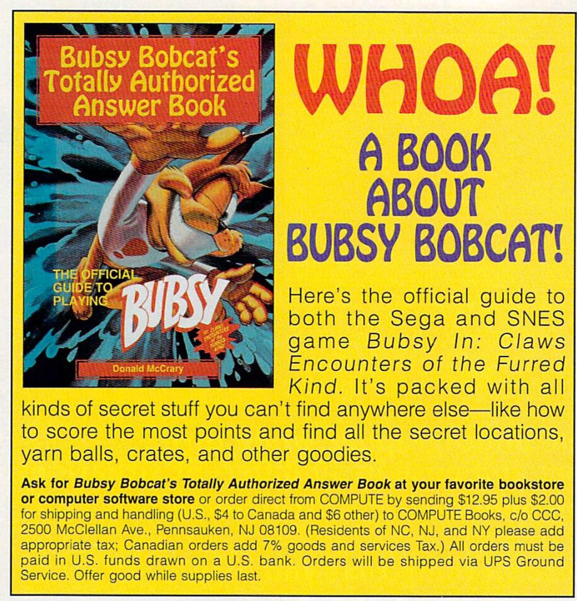 They also have on the same page, a guide to Bubsy Bobcat.huh.Did anyone want this?