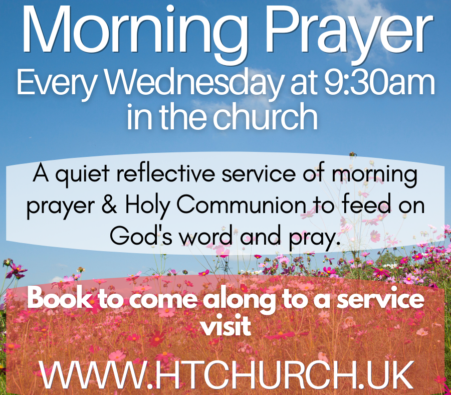 Good morning everyone! We are getting ready for morning prayer starting soon and a reflective time looking at the gospel of Luke, if you want to join us next week just click the link below to book your ticket...
htchurch.uk