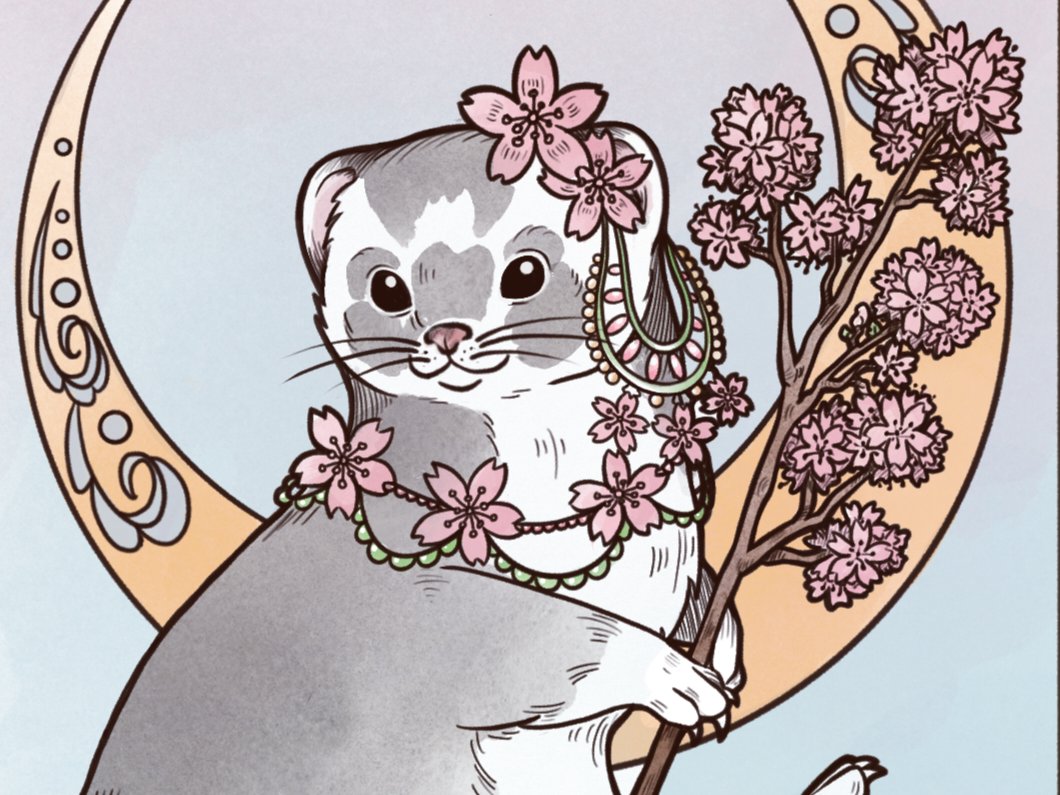 🌸 ~Spring Ferret~ 🌸

#ferretart #procreate #ferret #artnouveau #muchastyle