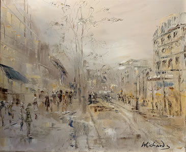 #surreyopenstudios2020 Wendy Richards @wendyrichardsart  is an impressionist painter working in oils with a palette knife. Her favourite subject matter includes iconic views of London, seascapes of the South Coast  ow.ly/K7Ao50Bwpcp  open Weds 23 and Fri 25 &amp; other dates.