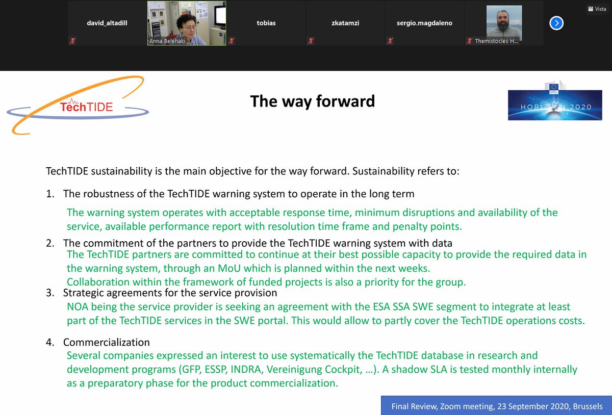 First talk ends with the way forward