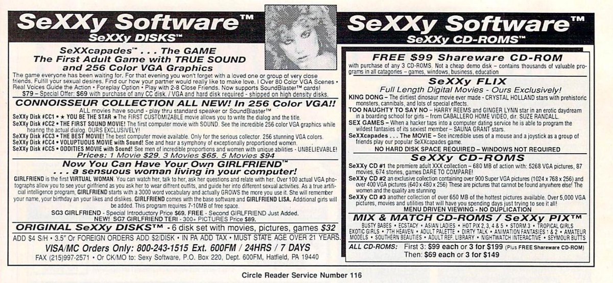 SeXXy Software™the SeXXy FLIX ones are interesting: full length digital movies that don't require hard drisk space or windows...are these basically DVDs? well, VCDs... without MPEG. What are these?