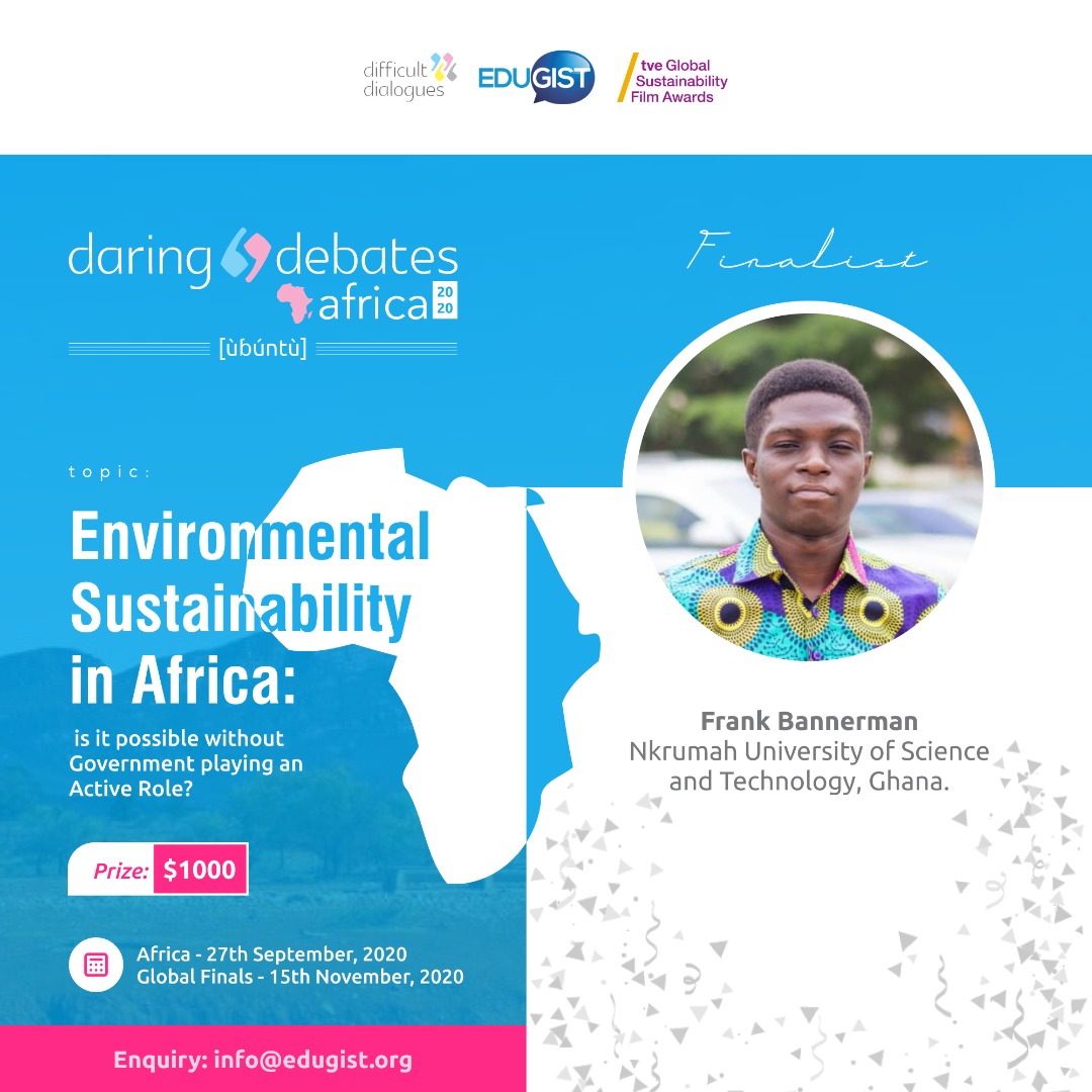 Edugist's tweet photo. #TeamKNUST
@a_damptey
Kwame Nkrumah University of Science and Technology, Kumasi, @Ghana. West Africa's Premier University. @d_dialogues
#DaringDebatesAfrica #ClimateAction #DifficultDialogues https://t.co/iyIldzoa0P
