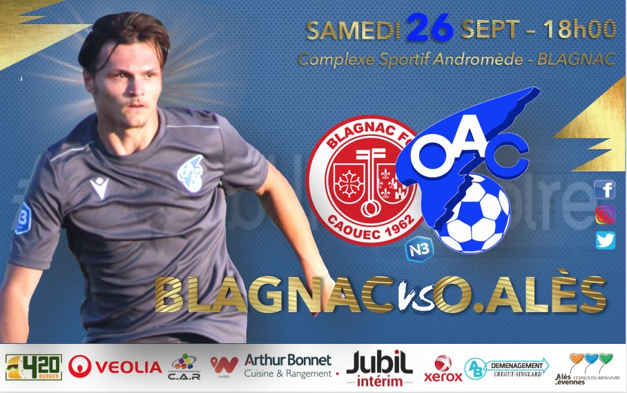 OACOfficiel's tweet photo. #N3 I J4 I #BFCOAC 
Nouveau déplacement en région toulousaine ce weekend pour les joueurs de #CoachSaurat avec la rencontre Blagnac FC - OAC.
Coup d'envoi à 18 heures. #ScoreLive
📷  Suivez le groupe en story sur le compte Instagram officiel du club @oacofficiel. https://t.co/gtusP1K17U