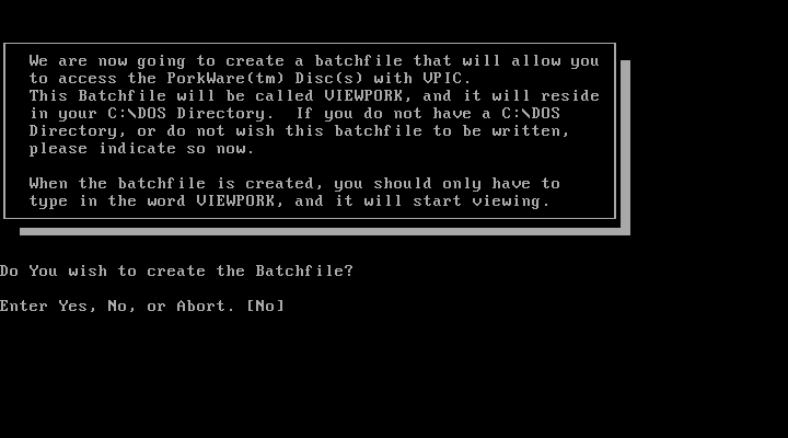 ahh, yes, C:\\DOS, the best place to put my VIEWPORK menu
