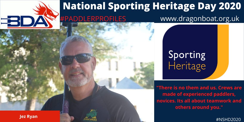 We are celebrating National Sporting Heritage Day2020 with 
<a href="/sportinghistory/">Sporting Heritage</a>

Check out our #paddlerprofiles where you will find Jez from <a href="/NottsAnaconda/">NottsAnacondaDBC</a>  &amp; 
<a href="/PurpleWarriors2/">Purple Warriors</a>  &amp; some of the other people that make our #Sport

#NSHD2020 #dragonboat #parasport <a href="/AllForActivity/">Activity Alliance</a>