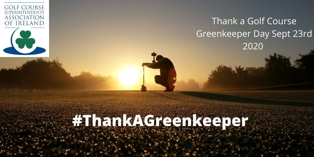 Irish Golfing Unions help Celebrate International Thank A Greenkeeper/Superintendent Day - Click link for Info - mailchi.mp/6b3aecdf85c6/i…