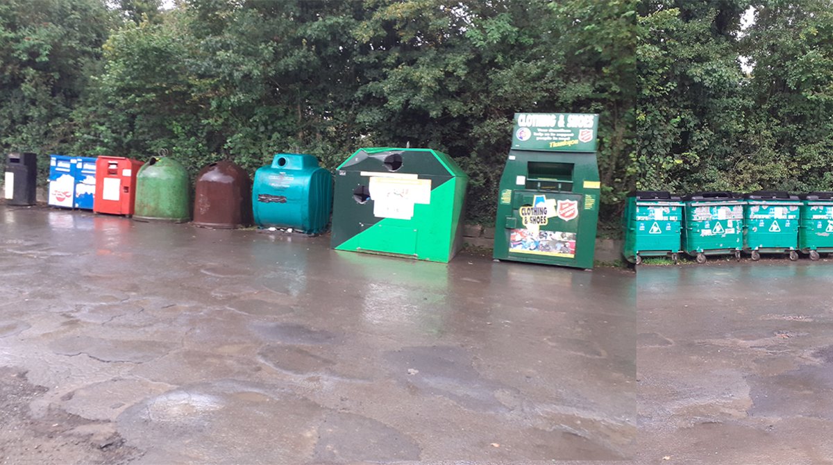 The mini recycling centre in Kirkbymoorside is back on the layby, just by the primary school. Thanks for recycling for Ryedale.