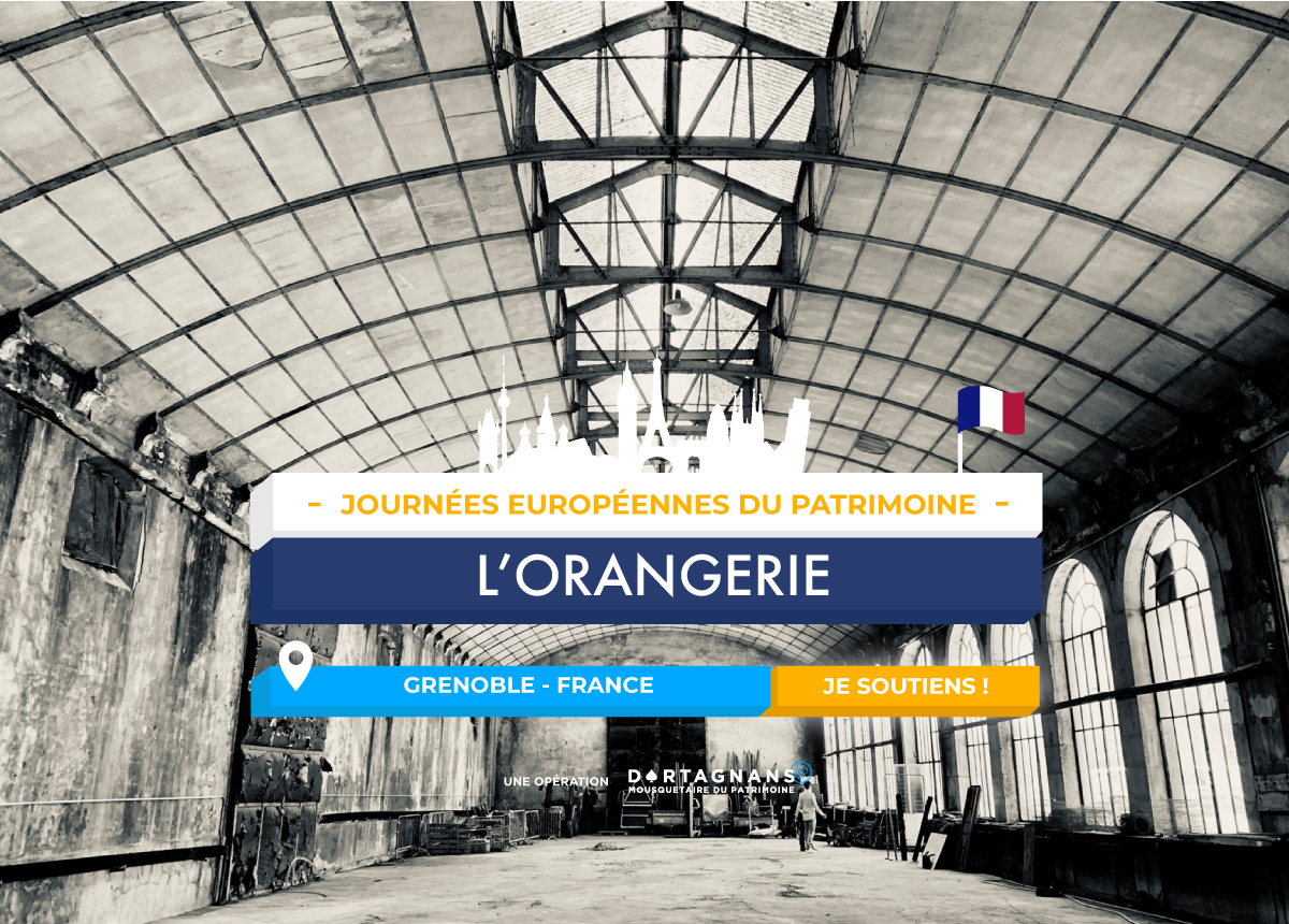 📣 <a href="/orangeriegre/">L'Orangerie Grenoble</a> fait partie de notre opération à l’occasion des #JEP2020  !

Soutenez ce projet en aidant l'Orangerie à restaurer son exceptionnelle façade et recevez des contreparties inédites ! 🧡

👉bit.ly/OrangerieDeGre…