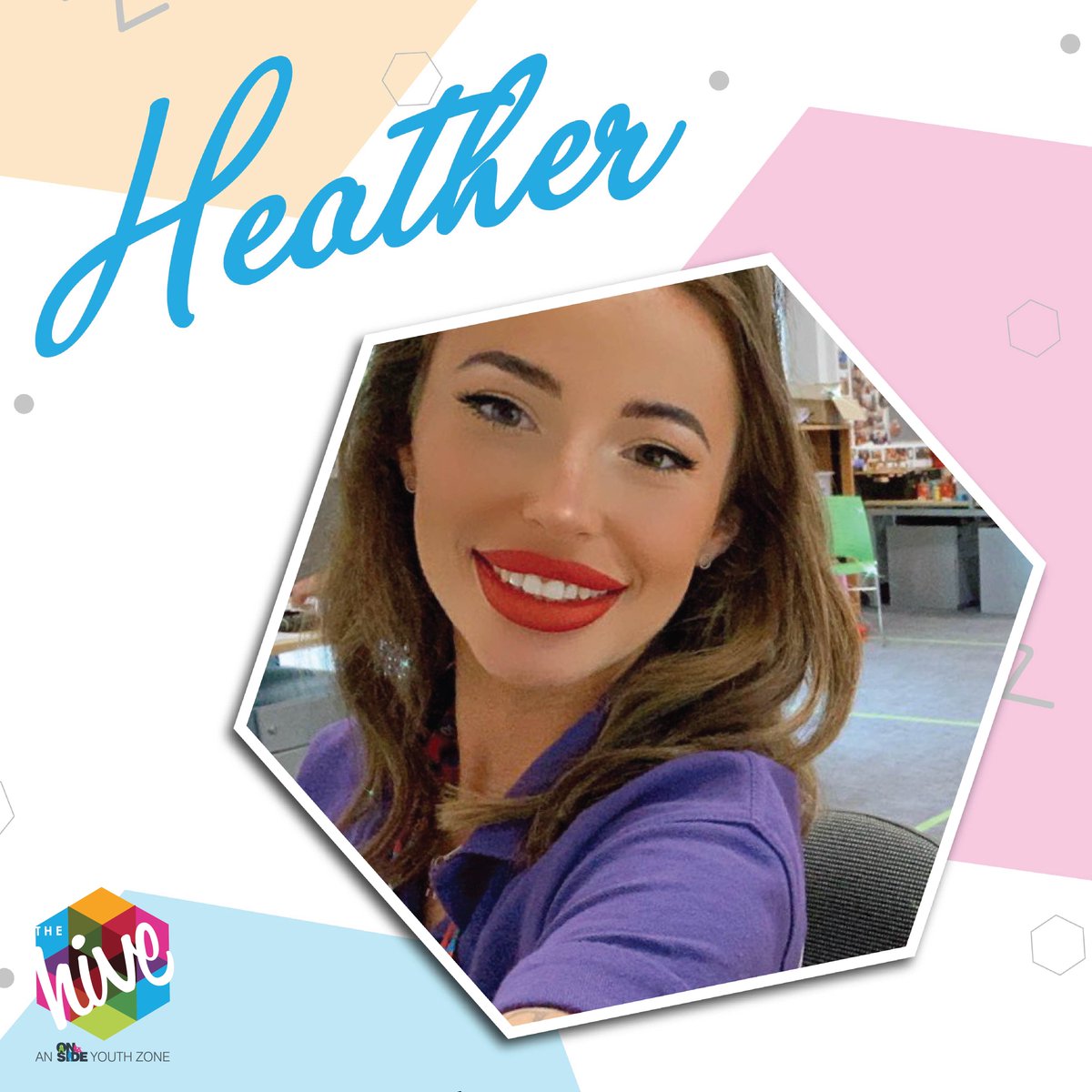 TheHiveYZ's tweet photo. Meet Heather! 😊

Heather is our fundraising and communications go-to. You will often find her in the Hive office working on exciting campaigns or out and about making connections and having meetings with supporters of The Hive.

#meettheteam #thehiveyouthzone https://t.co/zzzdGSARMe