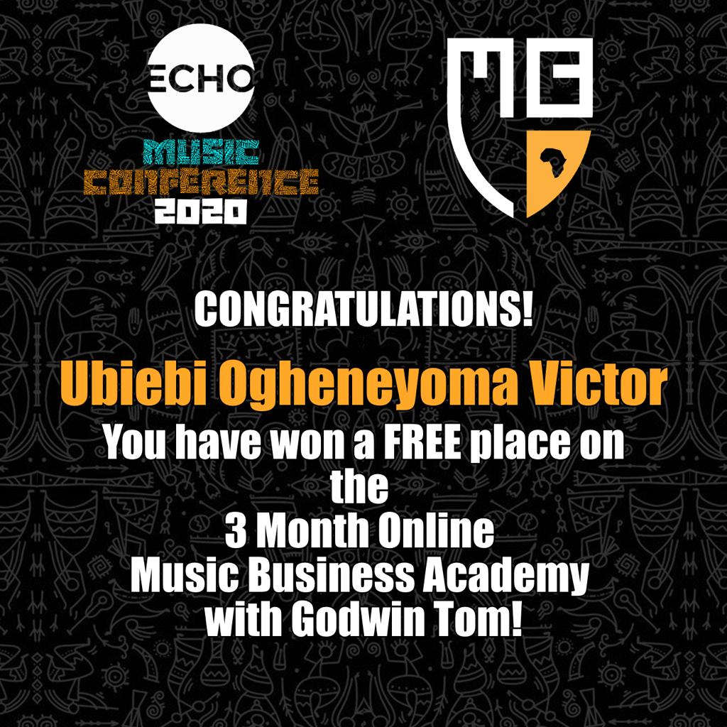 echofoundation2's tweet photo. Congrats Ubiebi Ogheneyoma Victor. https://t.co/YrrVnbc8PX