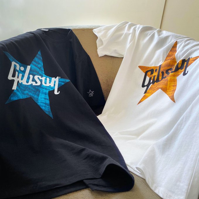 B'z公式SNS】B'z PARTY×Gibson オリジナルグッズ「Tシャツ Gibson Star 