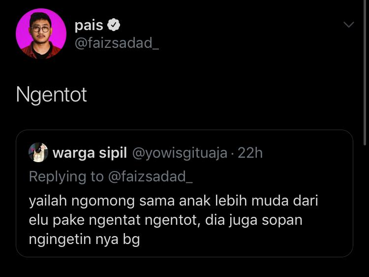 sisi mana yang benar sisi mana yang salah?mereka yang ngehina gina itu SALAH. cara kak pais ngegunain kata kasar dan secara tersirat merendahkan derajat artist2 muda indonesia juga salah.