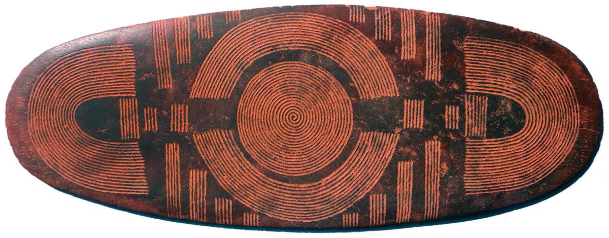 Churinga (or tjurunga) are the most important physical evidence of the intellectual heritage & artistic genius of the Aboriginal people. I strongly believe that the effective prohibition on displaying them in Australian (& most other) museums is massively counterproductive. 1/9
