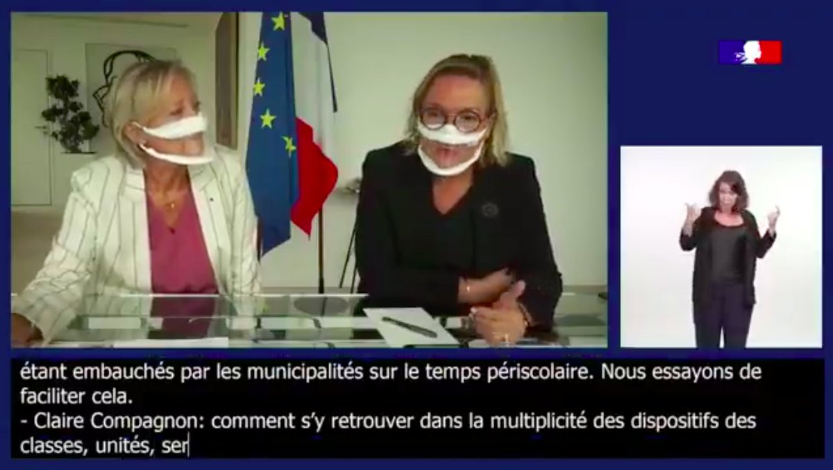 s_cluzel's tweet photo. 👉Journée Internationale de la langue des signes #IDSignLanguages sur le thème «Les langues des signes sont pour tout le monde»@FNSF. @gouvernementFR se mobilise pour une communication accessible. Exemple: le compte rendu du conseil des Ministres #LSF @EmmanuelMacron @JeanCASTEX https://t.co/Vo6F1XIj5g