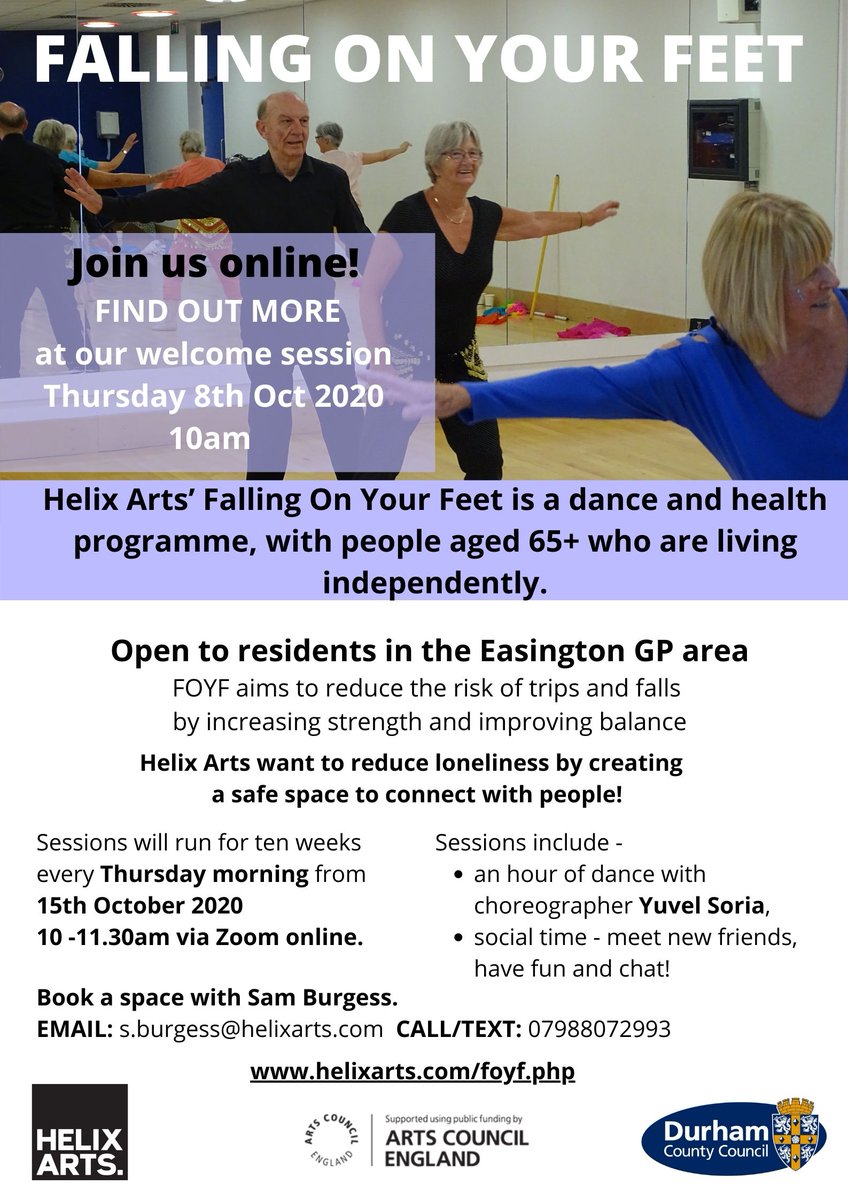 Falls Reduction.  This  course will now be offered online due to Covid.  Sign up and have a go you will feel the difference.