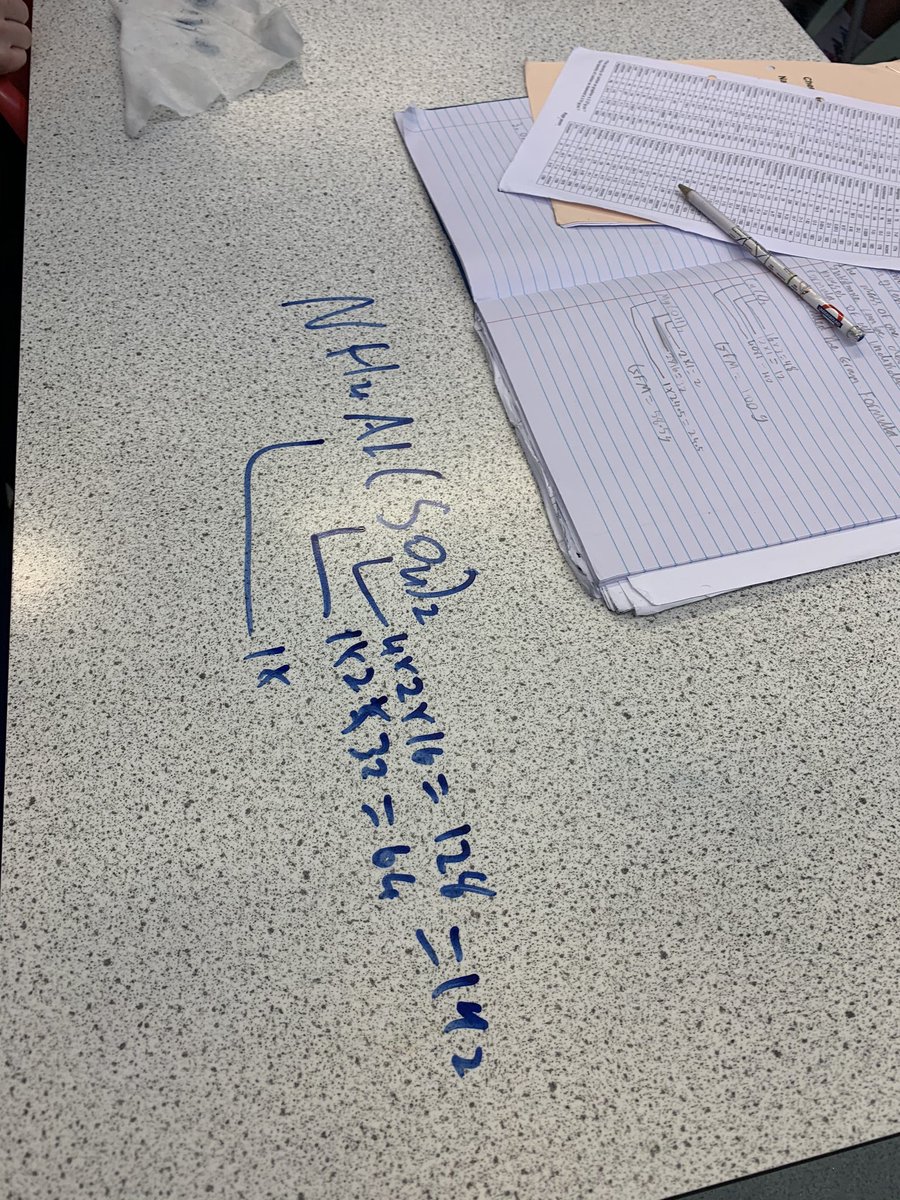National 5 class has been working on GFM calculations this morning. Great effort everyone! @ArbroathHigh 🧪