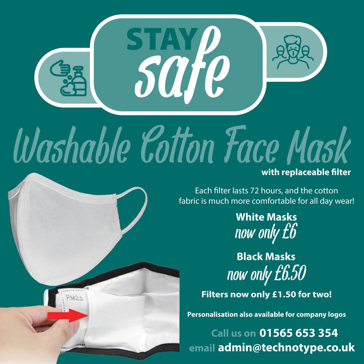 We are committed to Keeping you safe and following Boris's New Guidelines. See are new deals on our best seller face shields and masks below.
Also don't forget that we can deliver any products direct to you working from home, whilst charging the business account.