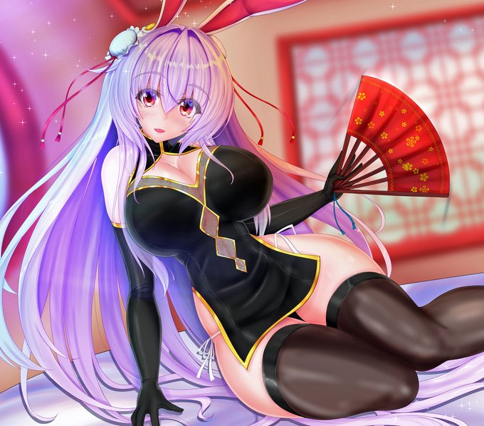 中華うどんげちゃん #東方 #鈴仙・優曇華院・イナバ #うどんげ #たゆんげ #チャイナドレス https://t.co/Ocft1aERf4 