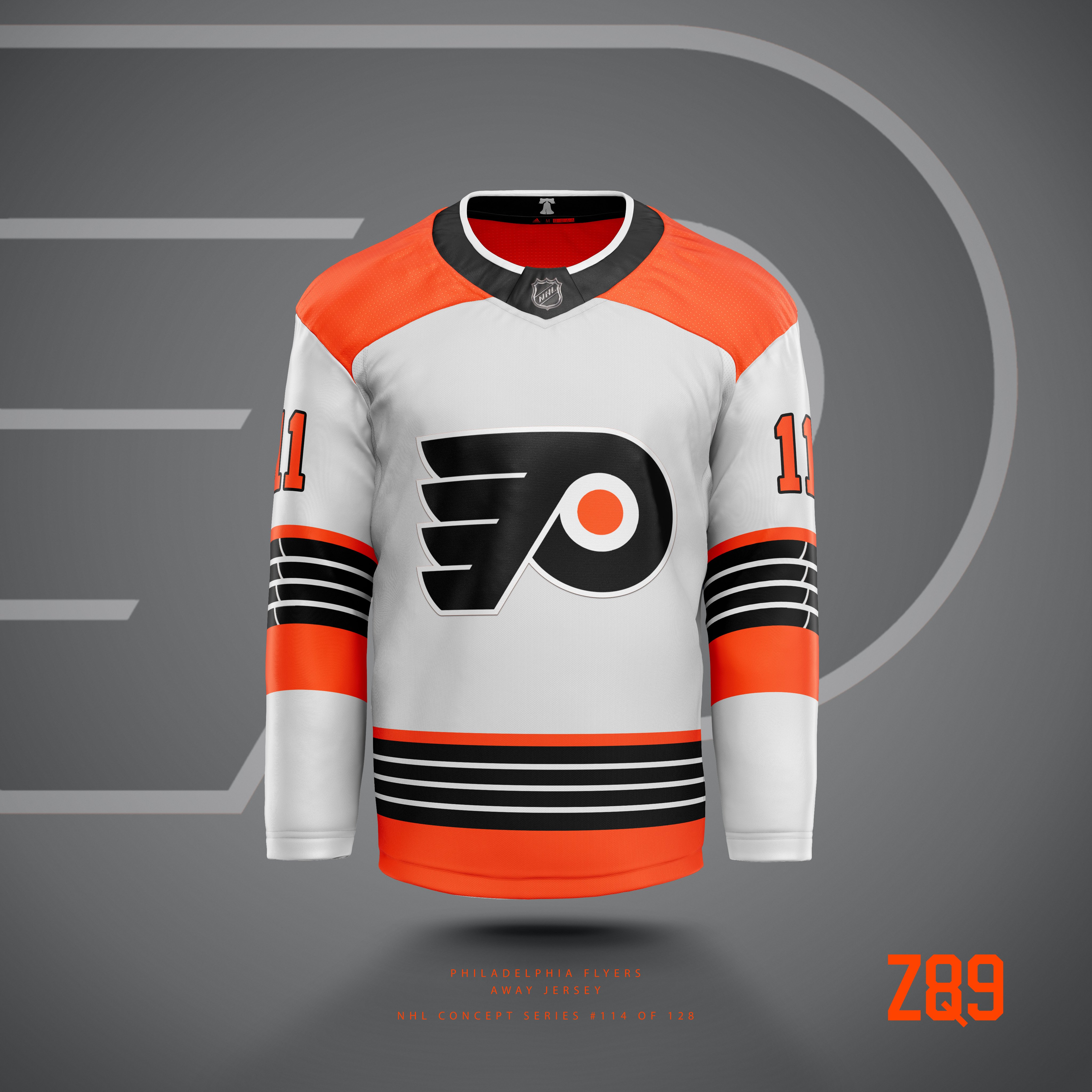 Paul Lukas on X: RT @Z89Design: #Flyers concepts! Always liked their sweaters that featured a little more black than their current sets (although those are… / X