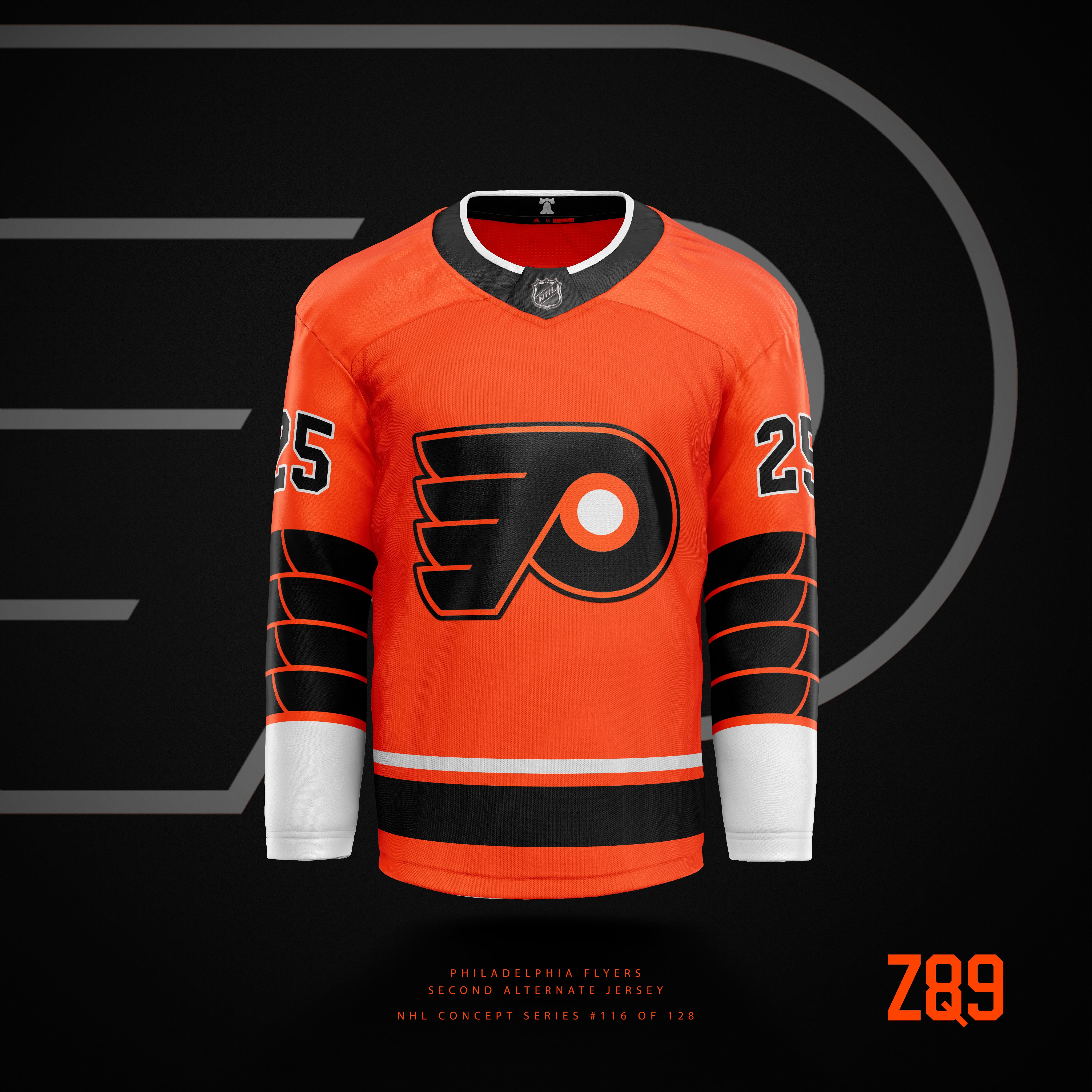 Paul Lukas on X: RT @Z89Design: #Flyers concepts! Always liked their sweaters that featured a little more black than their current sets (although those are… / X