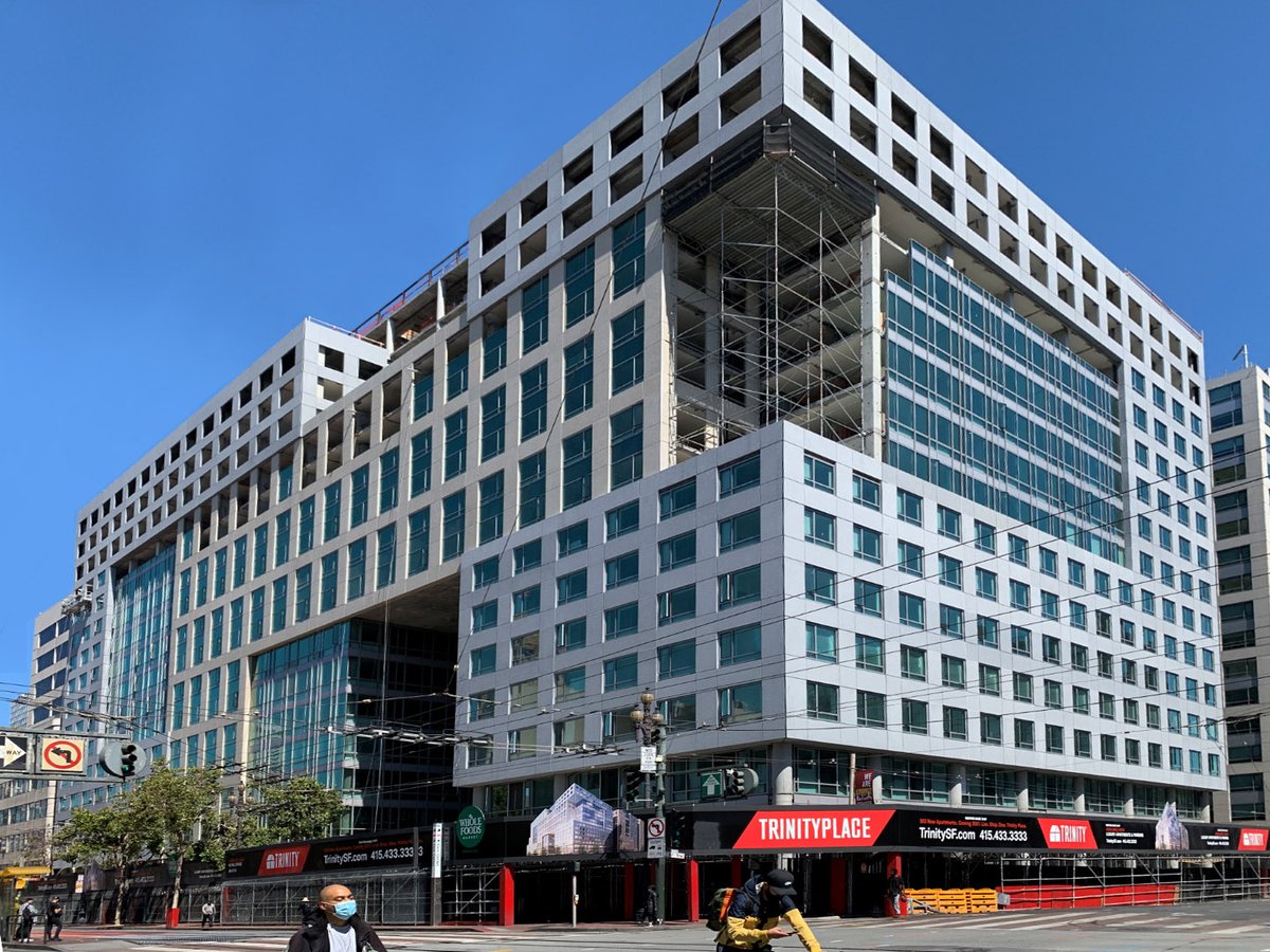 arquitectonica's tweet image. PROJECT UPDATE: construction advances on the fourth and final phase of #Trinity in #SanFrancisco. The building’s monumental opening to the public plaza and the corner of 8th and Market Street are now fully formed.

#design #architecture #trinityplace #underconstruction