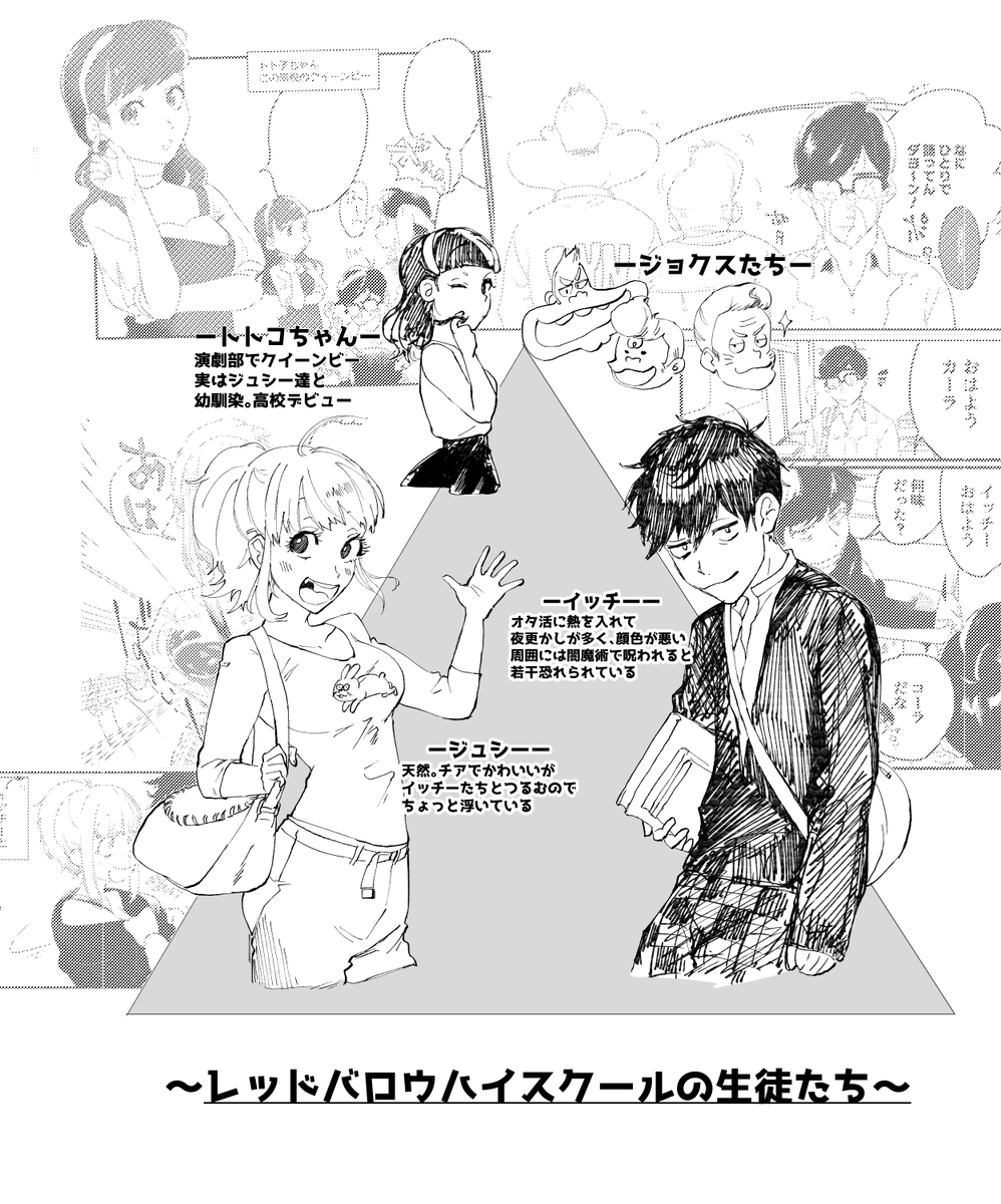 【キャラ紹介③】ハイスクールの子たち 
