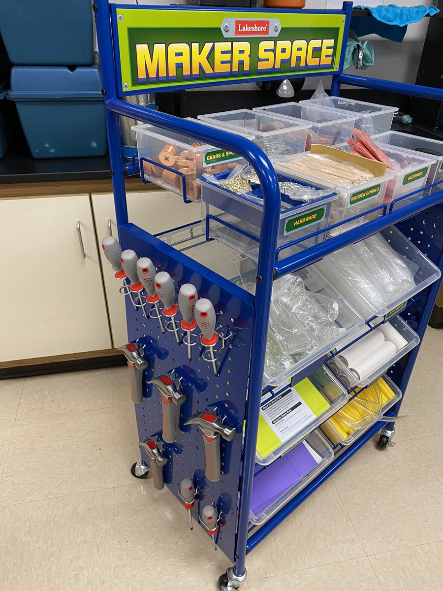 Super excited with my maker space kart, can’t wait to see all the things the students will create. <a href="/SalazarEagles/">Salazar Eagles</a> <a href="/AlfanoY/">Yoely</a> <a href="/MariaCa09845953/">Maria Castillo</a> @MolinaSunset  #eaglestem